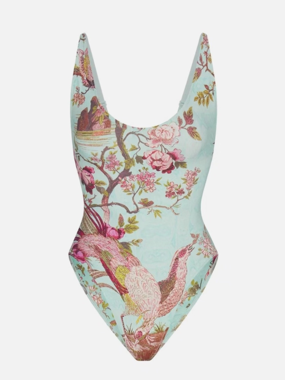 Roberto Cavalli x Skims Mint One-Piece - Fagianella Print